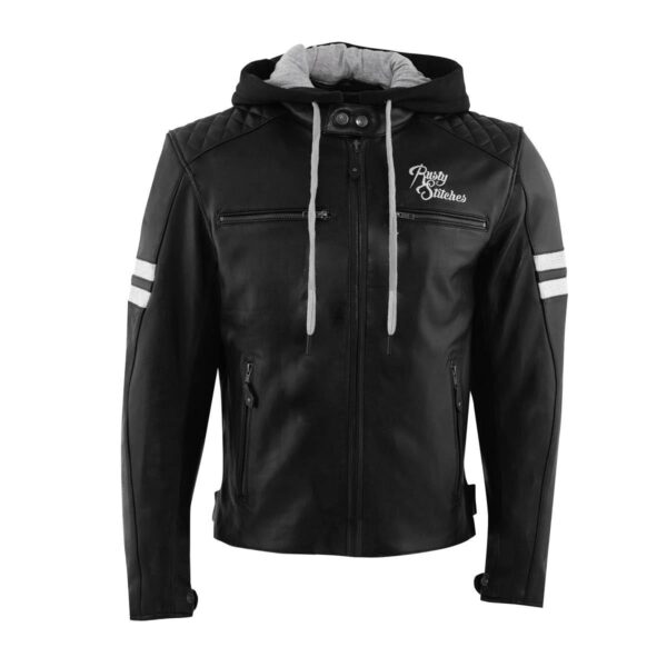 Lederjacke Jari Hooded V2