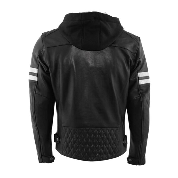 Lederjacke Jari Hooded V2