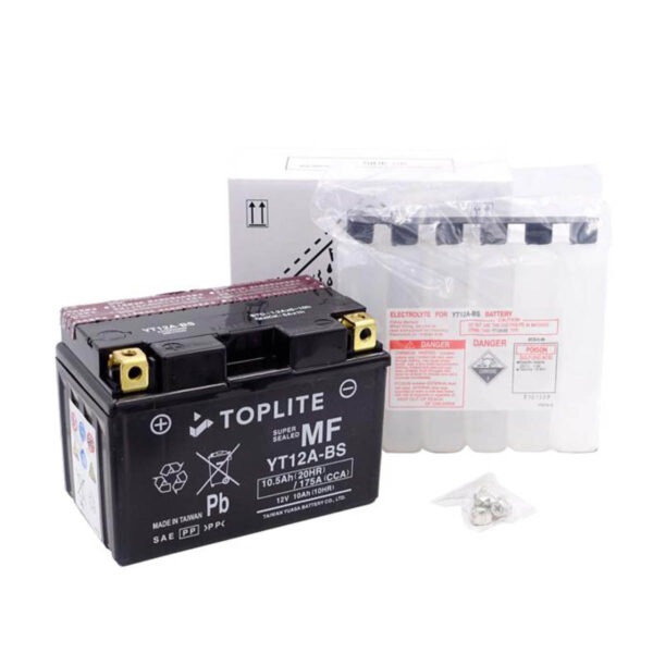 TOPLITE Batterie YT12A-BS