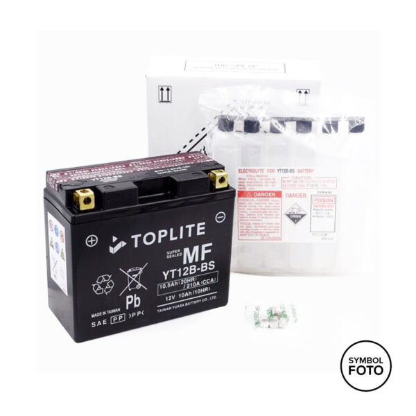 TOPLITE Batterie YT12B-BS = GT12B-4