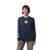 Langarmshirt Damen Scripted
