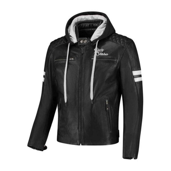 Lederjacke Jari Hooded V2