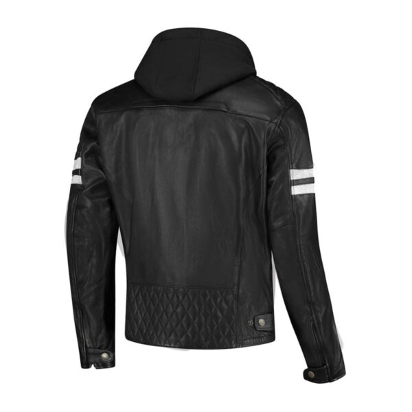 Lederjacke Jari Hooded V2